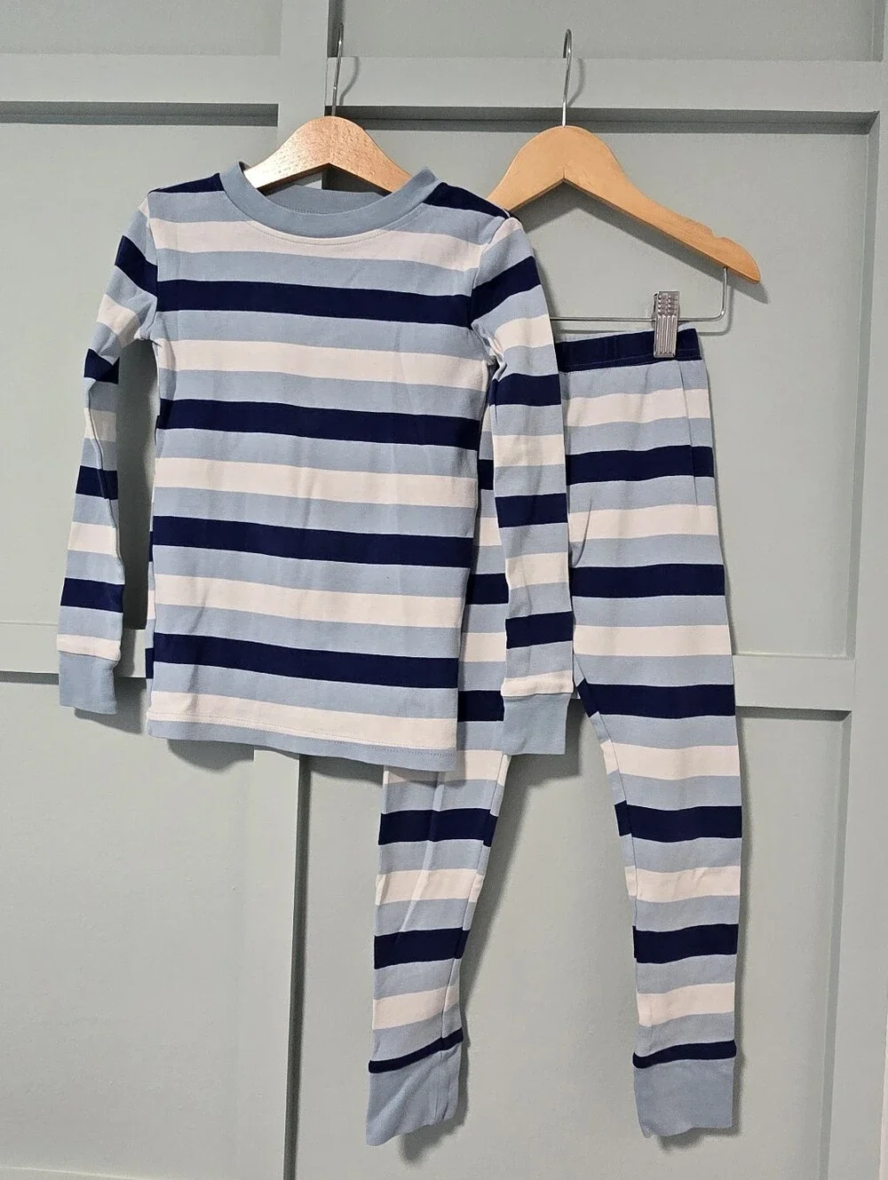 4 Pack Kids Navy & Blue Theme Pj's Burt Bees & Kirkland - Picture 4 of 5